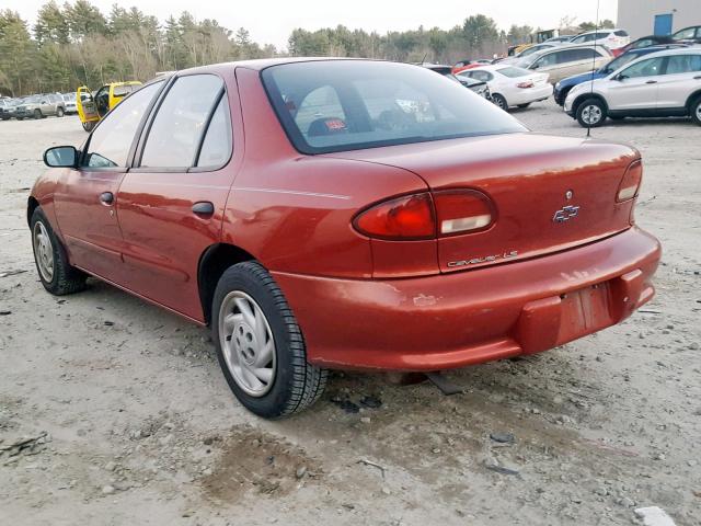 1G1JF5244X7199175 - 1999 CHEVROLET CAVALIER L RED photo 3