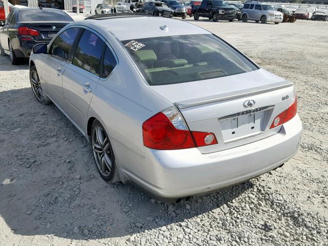 JNKBY01E56M206510 - 2006 INFINITI M45 BASE SILVER photo 3