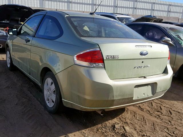 1FAHP32N78W256935 - 2008 FORD FOCUS S/SE GREEN photo 3