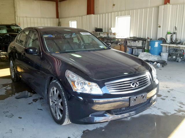 JNKCV61FX9M351698 - 2009 INFINITI G37 BLACK photo 1