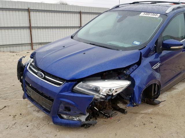 1FMCU0J97DUB00315 - 2013 FORD ESCAPE TIT BLUE photo 9