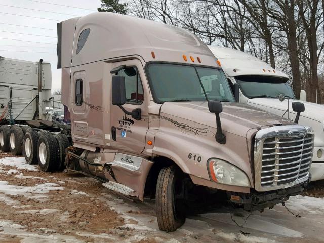 3AKJGLDR6ESFL4331 - 2014 FREIGHTLINER CASCADIA 1 TAN photo 1