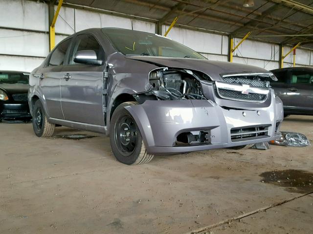 KL1TD5DE7BB247955 - 2011 CHEVROLET AVEO LS SILVER photo 1