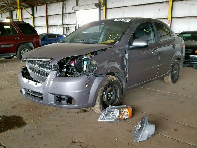 KL1TD5DE7BB247955 - 2011 CHEVROLET AVEO LS SILVER photo 2