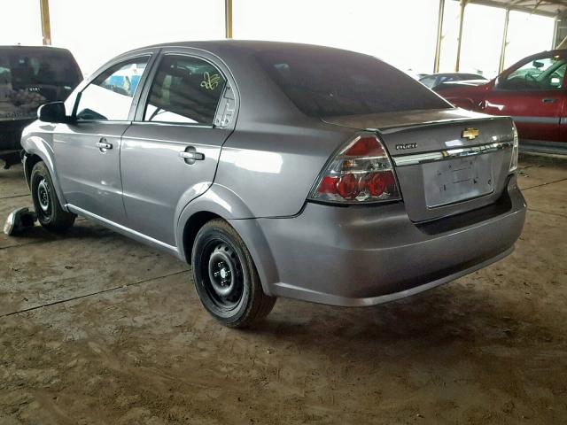 KL1TD5DE7BB247955 - 2011 CHEVROLET AVEO LS SILVER photo 3