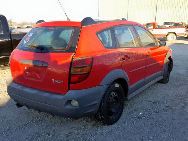 5Y2SL63815Z479715 - 2005 PONTIAC VIBE RED photo 4