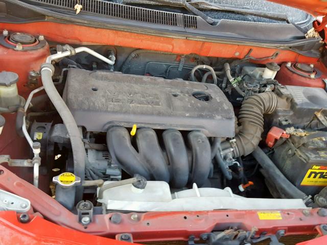 5Y2SL63815Z479715 - 2005 PONTIAC VIBE RED photo 7