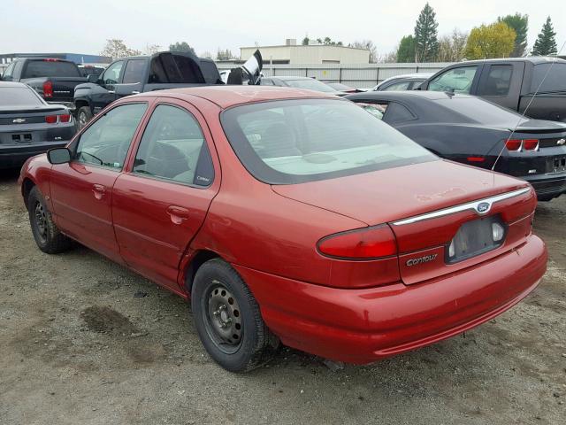 1FAFP6636YK142448 - 2000 FORD CONTOUR SE RED photo 3