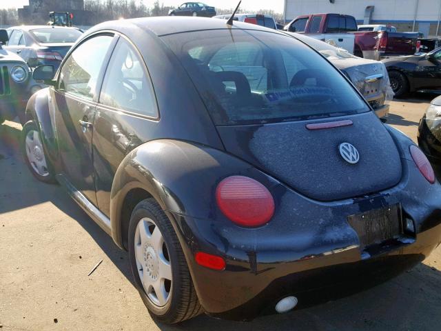 3VWCC21CXYM420752 - 2000 VOLKSWAGEN NEW BEETLE Schwarz Foto 3