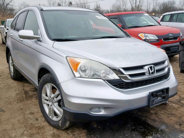 JHLRE4H70AC012296 - 2010 HONDA CR-V EXL SILVER photo 1