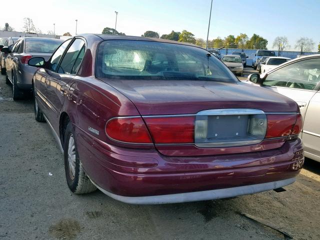 1G4HR54K42U127214 - 2002 BUICK LESABRE LI BURGUNDY photo 3