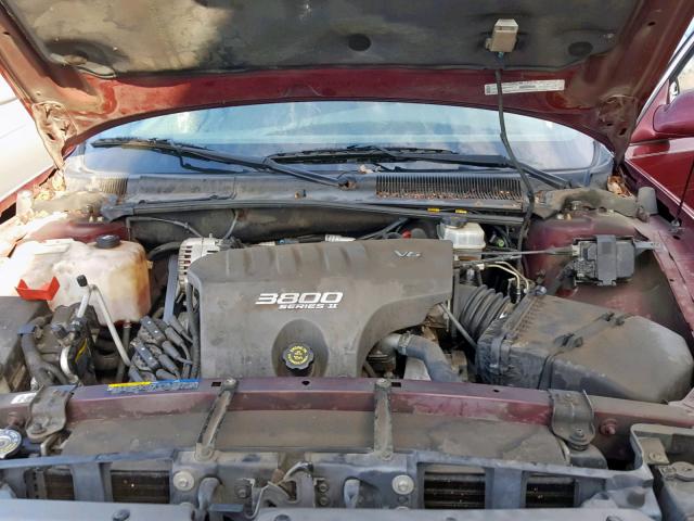 1G4HR54K42U127214 - 2002 BUICK LESABRE LI BURGUNDY photo 7