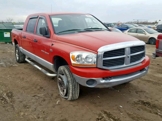 3D7KS29D26G158631 - 2006 DODGE RAM 2500 RED photo 1