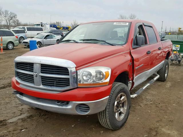 3D7KS29D26G158631 - 2006 DODGE RAM 2500 RED photo 2