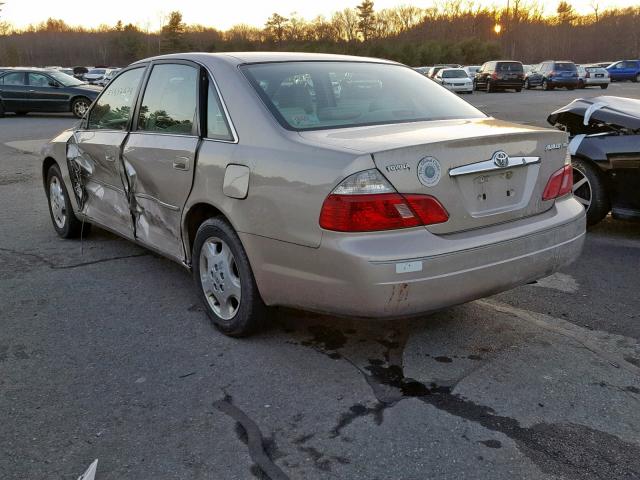 4T1BF28B34U347129 - 2004 TOYOTA AVALON XL GOLD photo 3