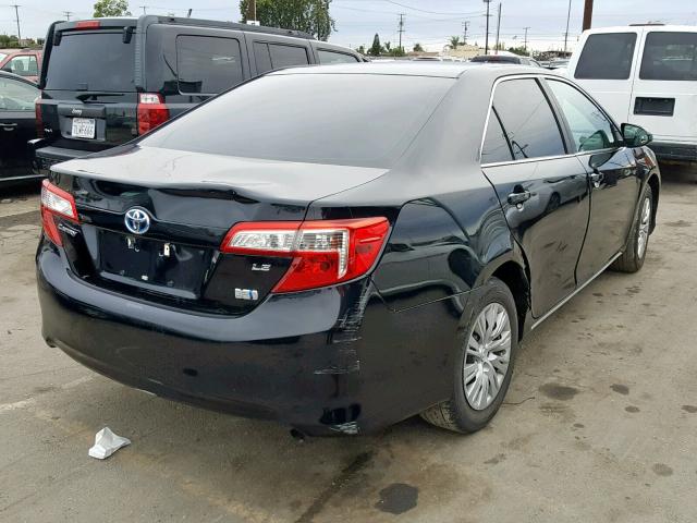 4T1BD1FKXDU079926 - 2013 TOYOTA CAMRY HYBR 黑色 照片 4