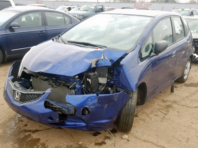 JHMGE8H3XBC014789 - 2011 HONDA FIT BLUE photo 2