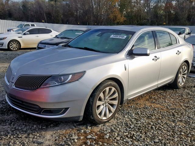 1LNHL9DK2DG613790 - 2013 LINCOLN MKS SILVER photo 2
