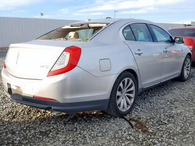 1LNHL9DK2DG613790 - 2013 LINCOLN MKS SILVER photo 4