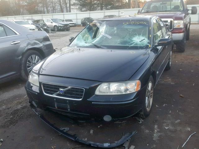 YV1RS592762546773 - 2006 VOLVO S60 2.5T BLACK photo 2