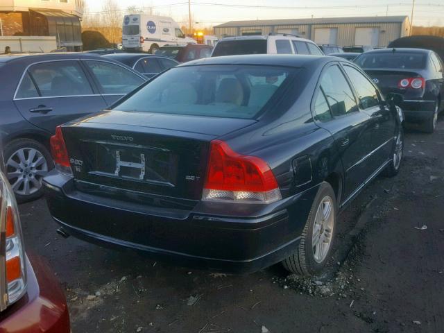 YV1RS592762546773 - 2006 VOLVO S60 2.5T BLACK photo 4