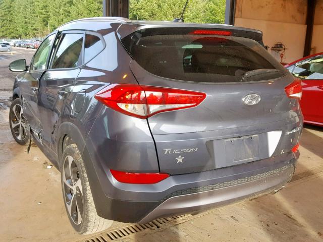 KM8J33A21GU168869 - 2016 HYUNDAI TUCSON LIM GRAY photo 3