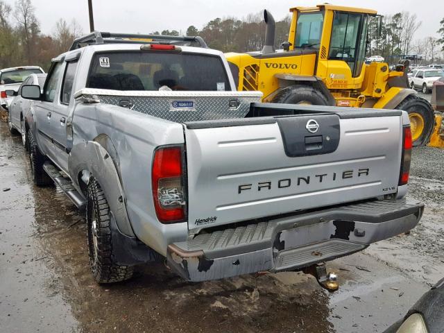 1N6ED29X72C326057 - 2002 NISSAN FRONTIER C SILVER photo 3