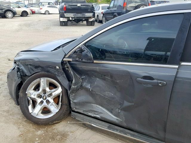 1G1ZH57B28F200254 - 2008 CHEVROLET MALIBU 1LT GRAY photo 10