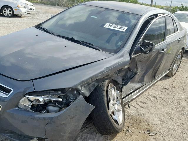 1G1ZH57B28F200254 - 2008 CHEVROLET MALIBU 1LT GRAY photo 9