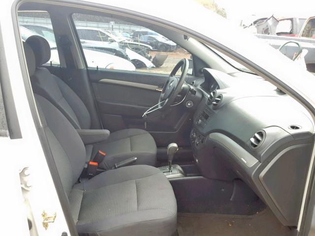 KL1TD56617B065696 - 2007 CHEVROLET AVEO BASE Ақ фото 5