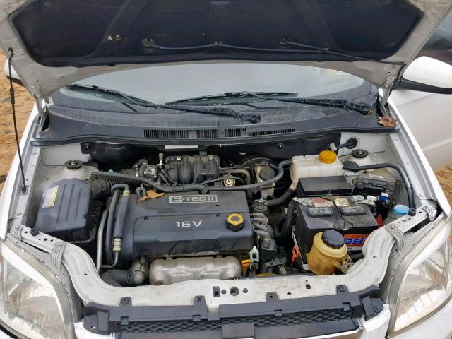 KL1TD56617B065696 - 2007 CHEVROLET AVEO BASE Ақ фото 7