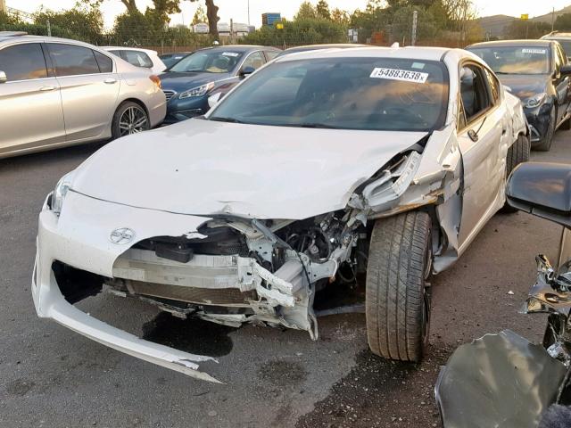 JF1ZNAA11G8708121 - 2016 TOYOTA SCION FR-S WHITE photo 2