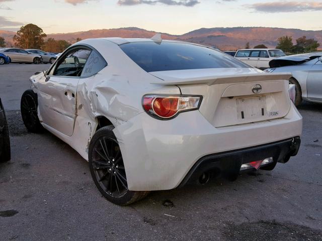 JF1ZNAA11G8708121 - 2016 TOYOTA SCION FR-S WHITE photo 3