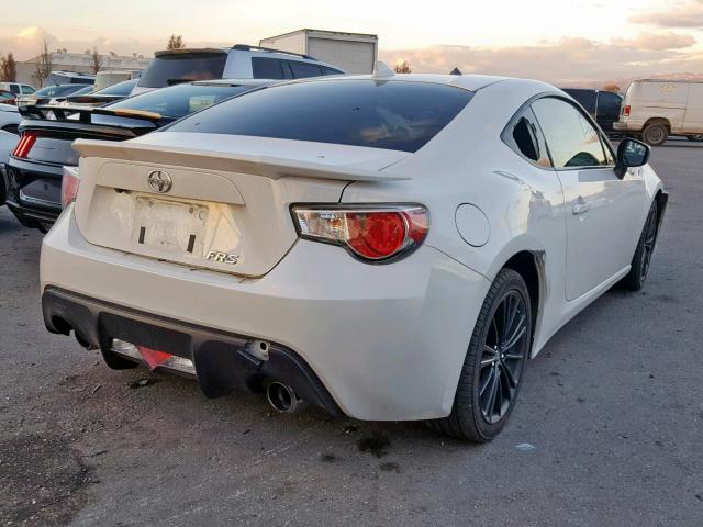 JF1ZNAA11G8708121 - 2016 TOYOTA SCION FR-S WHITE photo 4