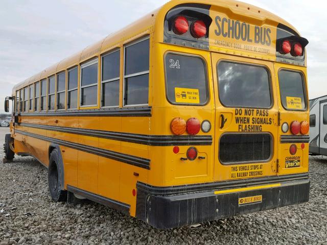 1BAKGCPA5HF330143 - 2017 BLUE BIRD SCHOOL BUS YELLOW photo 3