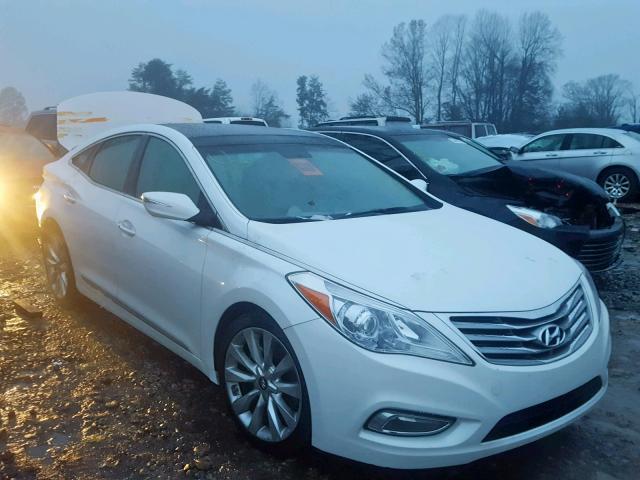 KMHFH4JG6DA249873 - 2013 HYUNDAI AZERA GLS WHITE photo 1