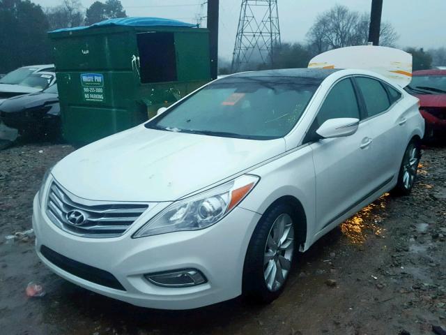 KMHFH4JG6DA249873 - 2013 HYUNDAI AZERA GLS WHITE photo 2