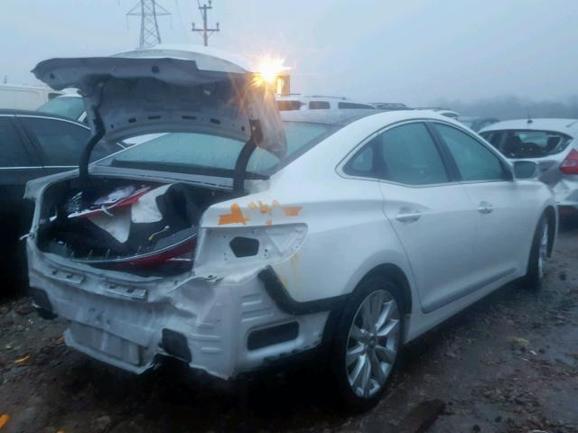 KMHFH4JG6DA249873 - 2013 HYUNDAI AZERA GLS WHITE photo 4