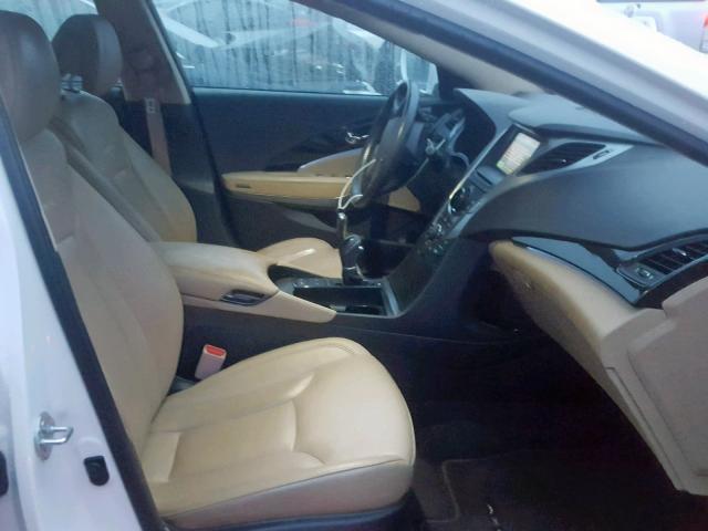 KMHFH4JG6DA249873 - 2013 HYUNDAI AZERA GLS WHITE photo 5