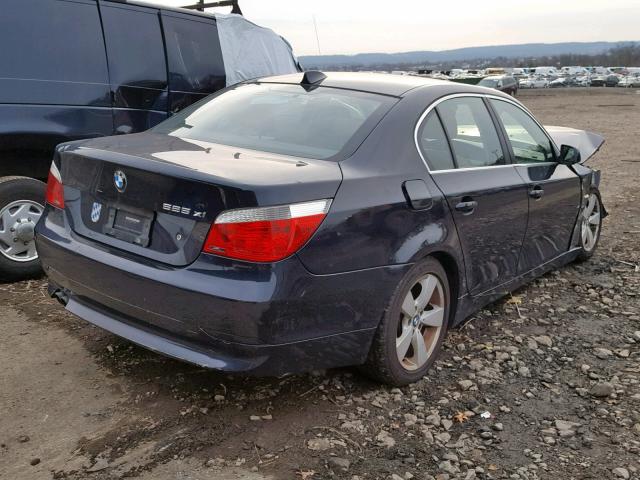 WBANF33587CW71290 - 2007 BMW 525 XI BLUE photo 4