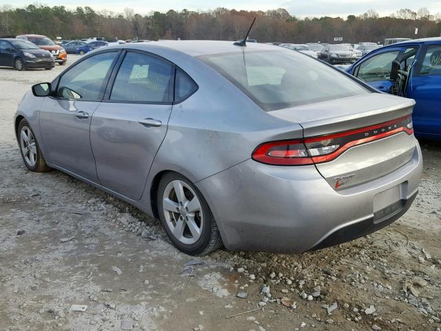 1C3CDFBB4GD728446 - 2016 DODGE DART SXT SILVER photo 3