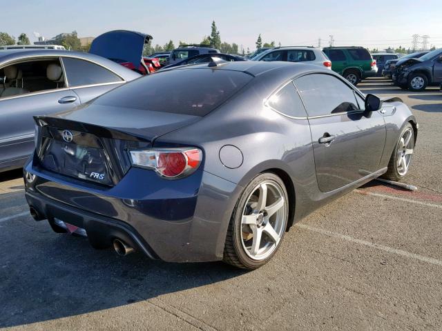JF1ZNAA11D1718295 - 2013 TOYOTA SCION FR-S CHARCOAL photo 4