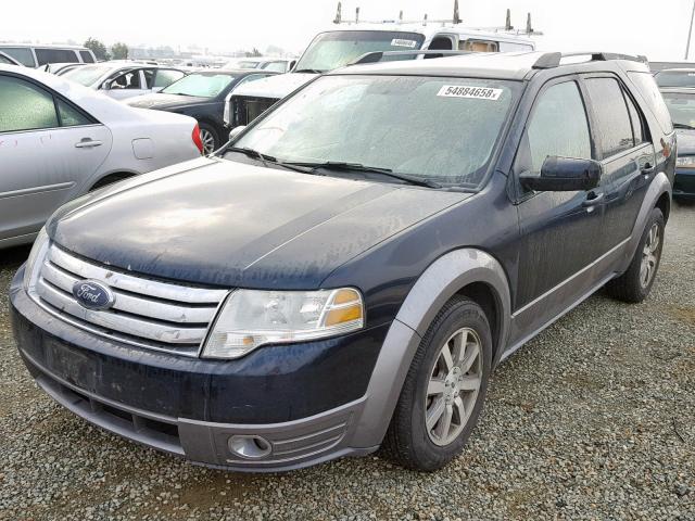 1FMDK05W28GA17132 - 2008 FORD TAURUS X S BLUE photo 2