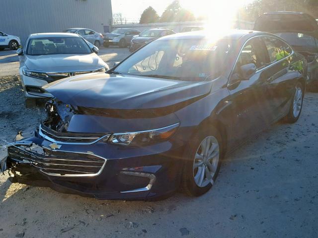 1G1ZD5ST9JF153970 - 2018 CHEVROLET MALIBU LT BLUE photo 2