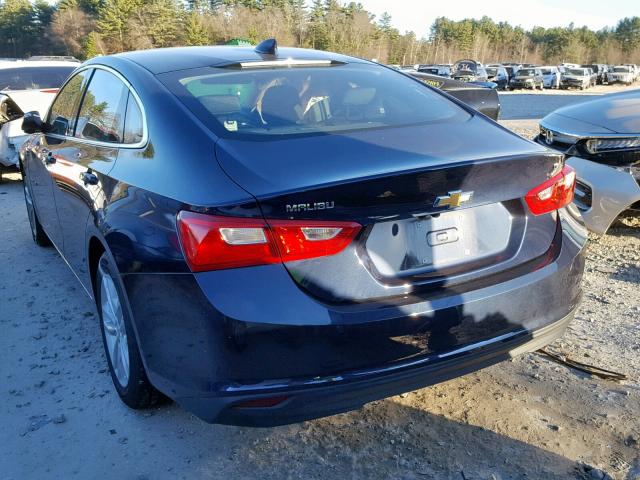 1G1ZD5ST9JF153970 - 2018 CHEVROLET MALIBU LT BLUE photo 3