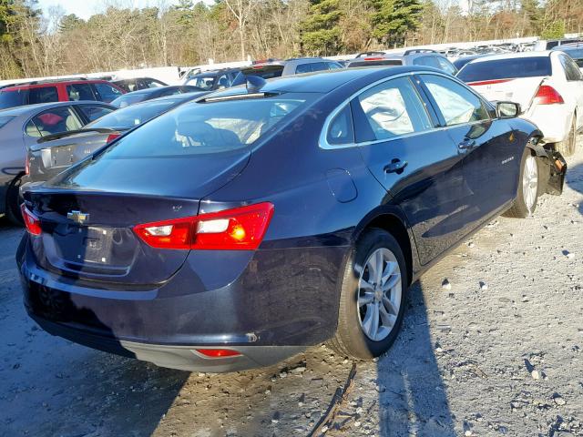 1G1ZD5ST9JF153970 - 2018 CHEVROLET MALIBU LT BLUE photo 4