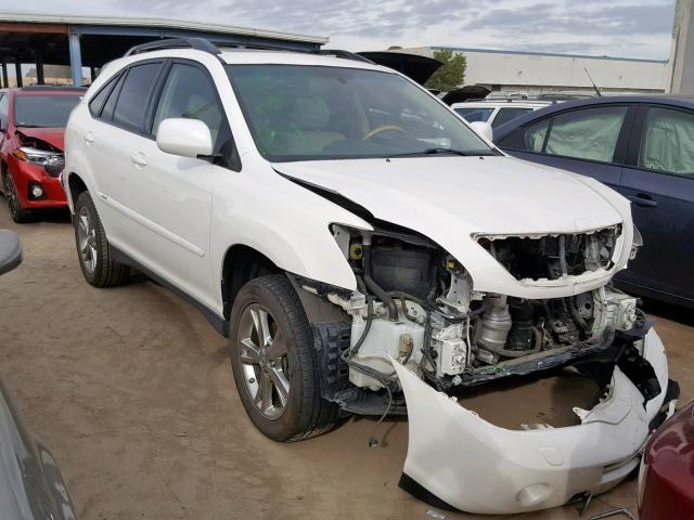 JTJHW31U472025001 - 2007 LEXUS RX 400H WHITE photo 1