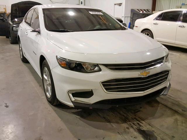 1G1ZB5ST4JF118307 - 2018 CHEVROLET MALIBU LS WHITE photo 1