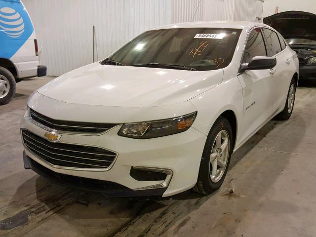1G1ZB5ST4JF118307 - 2018 CHEVROLET MALIBU LS WHITE photo 2