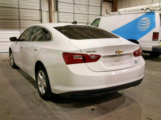 1G1ZB5ST4JF118307 - 2018 CHEVROLET MALIBU LS WHITE photo 3
